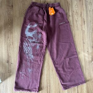 YoungLA Maroon Sweatpants men’s size large brand new discontinued